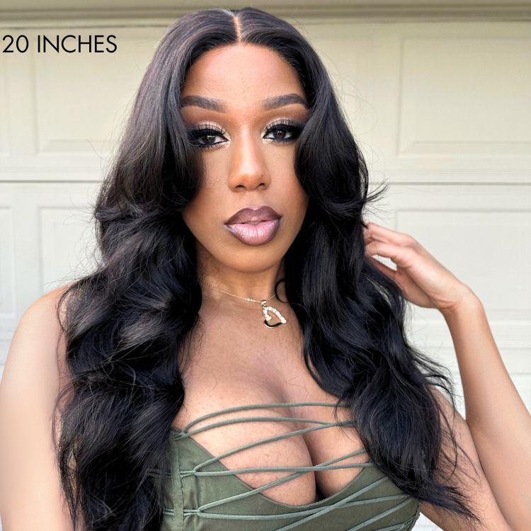 Face-Framing Curtain Bangs Body Wave Glueless 5x5 Closure HD Lace Wig - US ONLY