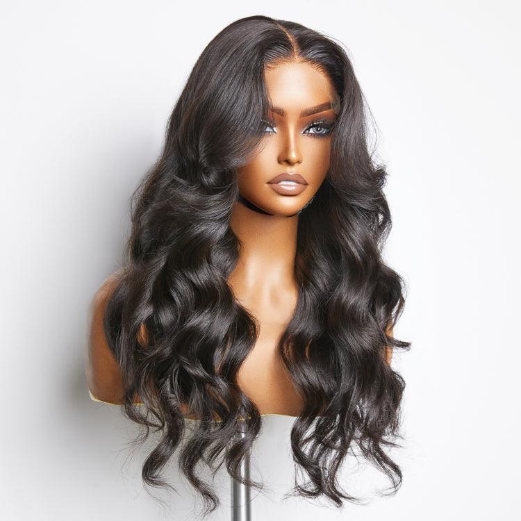 Face-Framing Curtain Bangs Body Wave Glueless 5x5 Closure HD Lace Wig - US ONLY