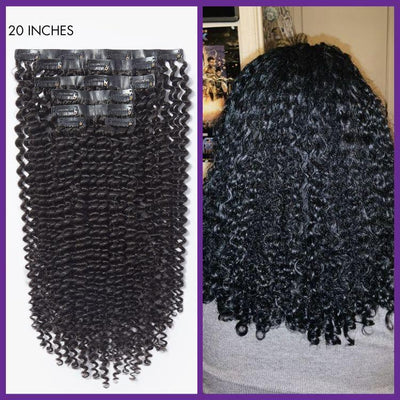 Straight / Body Wave / Kinky Curly / Yaki Straight / Kinky Straight / Messy Curly Clip in Hair Extensions Real Human Hair Pieces 135g 9pcs / 7pcs with Free Gift