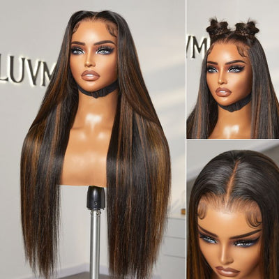 New Customers Only | PreMax Wigs | Super Natural Hairline Silky Straight Glueless 13x4 Frontal Lace Wig Human Hair Pre-Cut Lace
