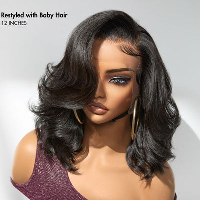 Crazy Wednesday | PreMax Wigs - Honey Blonde Highlight / Natural Black Bouncy Body Wave Glueless 13x4 Frontal Lace Human Hair Wig
