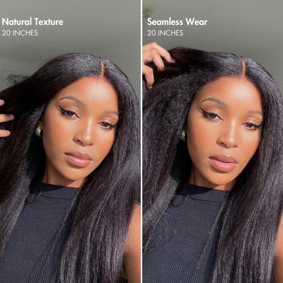 New Customers Only | Body Wave / Straight / Kinky / Deep Wave Human Hair U Part Wig