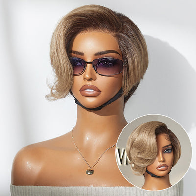 Affordable Pixie Cut Minimalist HD Lace Glueless Wig Pre-Cut Lace