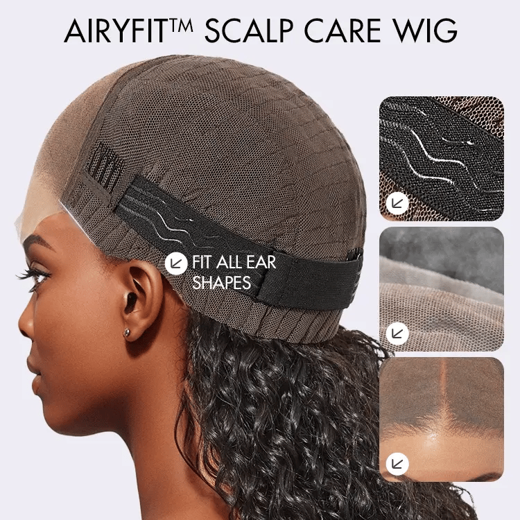 Crazy Wednesday | AiryFit™ Scalp Care Wigs - Silky Straight Middle Part Glueless 5x5 Closure Lace Long Wig Pre-Cut Lace
