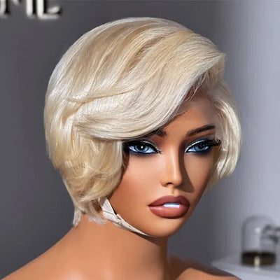 Affordable Pixie Cut Minimalist HD Lace Glueless Wig Pre-Cut Lace