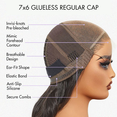 Weekly Special | Luvme All-Day Comfort™ Wig Blonde Highlight Loose Body Wave 7x6 Closure HD Lace Wig Pre-Cut Lace
