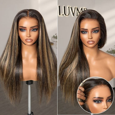 New Customers Only | PreMax Wigs | Super Natural Hairline Silky Straight Glueless 13x4 Frontal Lace Wig Human Hair Pre-Cut Lace