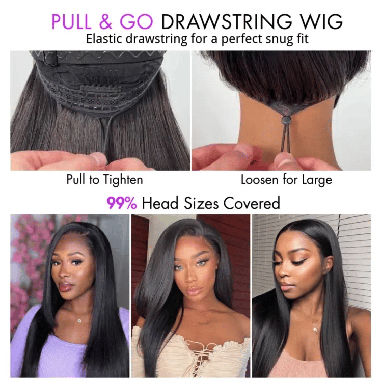 New Customers Only | PreMax Wigs - Luvme Hair Body Wave / Straight Glueless 13x4 Frontal Lace Long Wig Pre-Cut Lace