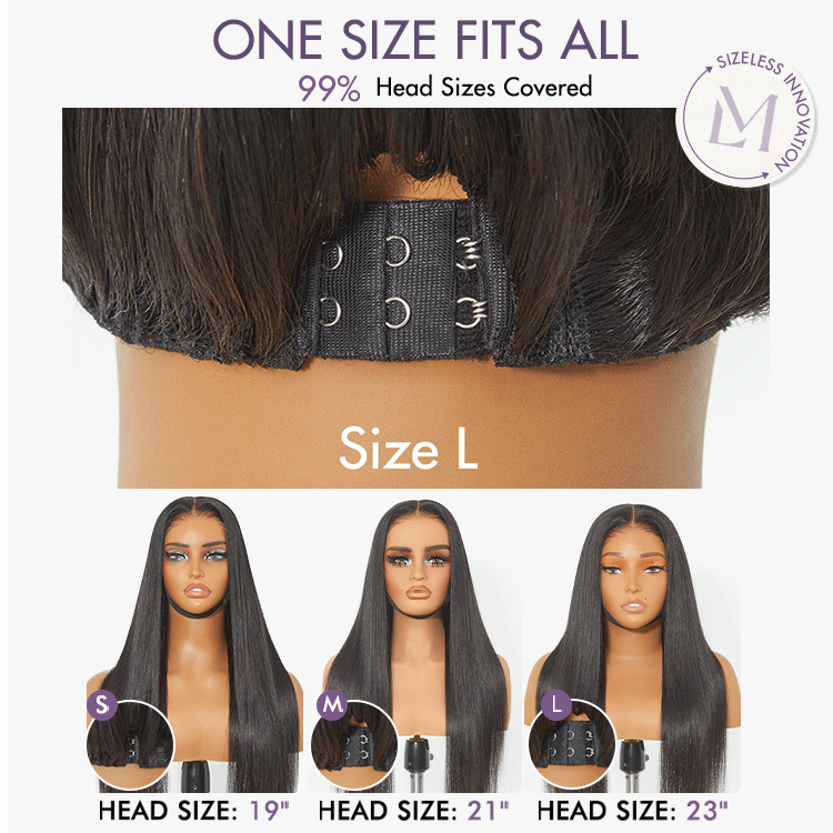 Crazy Wednesday | AiryFit™ Scalp Care Wigs - Silky Straight Middle Part Glueless 5x5 Closure Lace Long Wig Pre-Cut Lace