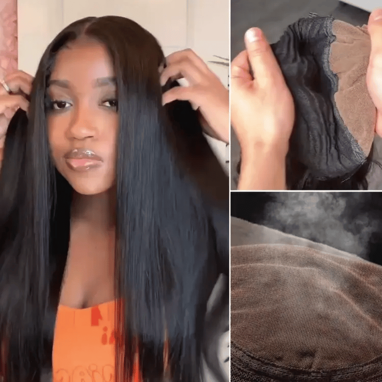 Crazy Wednesday | AiryFit™ Scalp Care Wigs - Silky Straight Middle Part Glueless 5x5 Closure Lace Long Wig Pre-Cut Lace