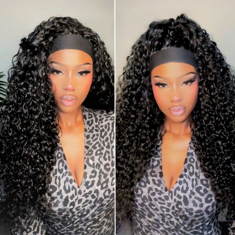 Luvme Too Easy Texture™ Wig Water Wave Glueless Headband Wig Flexi-Fit Drawstring (Get Free Trendy Headbands)