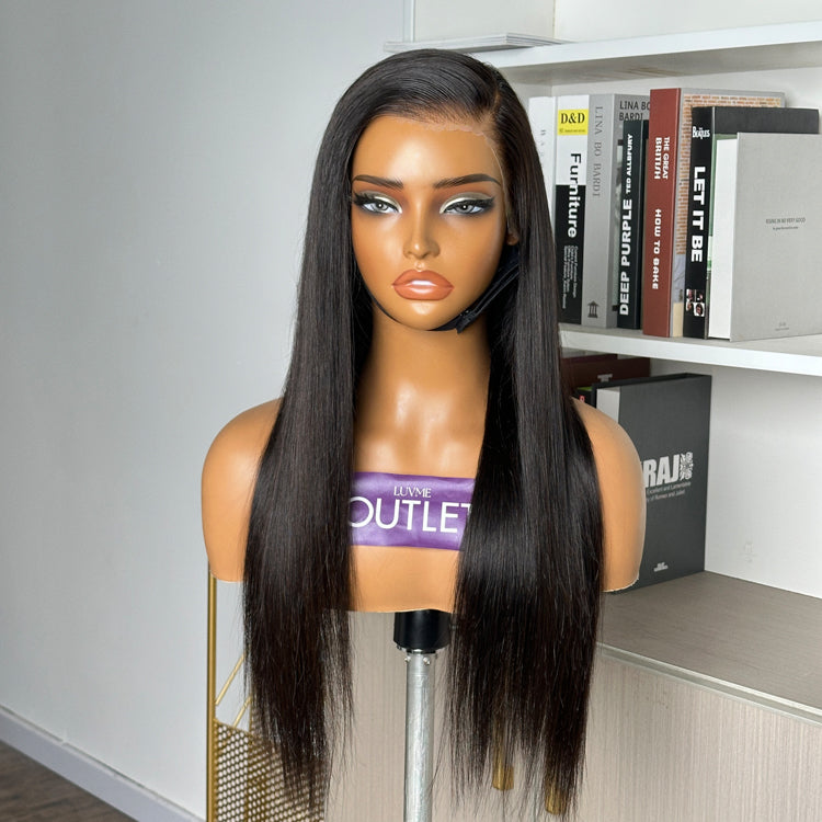 Special Deal | Natural Black Flexi-Fit Invisi Drawstring Silky Straight 360 Lace Wig