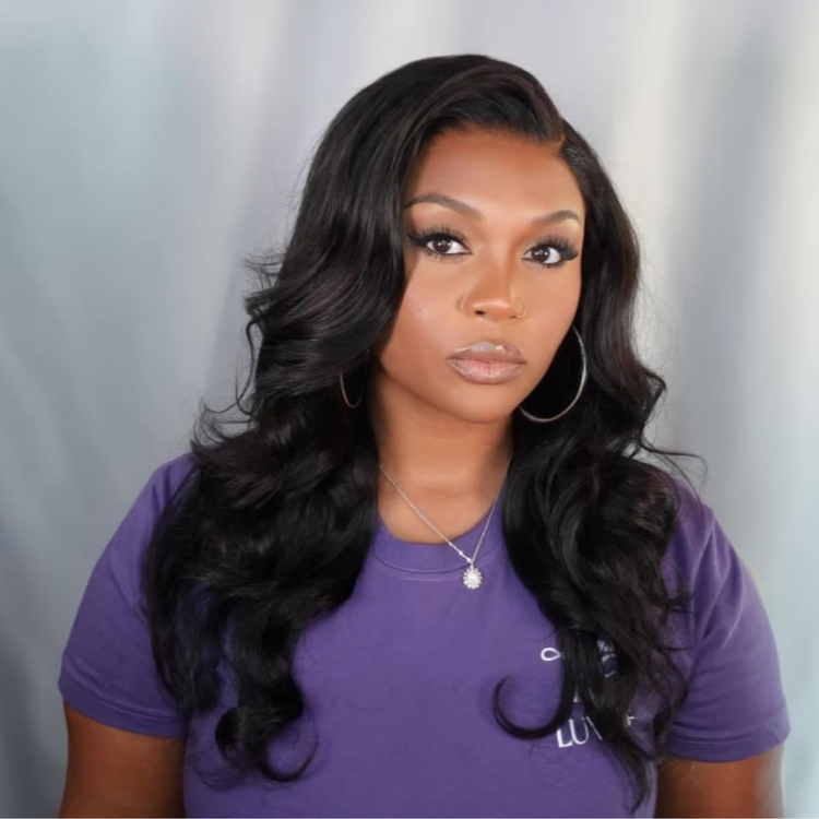 18 Inches=$129.9 | 360 Lace Pre-Plucked Body Wave Long Wig 100% Human Hair