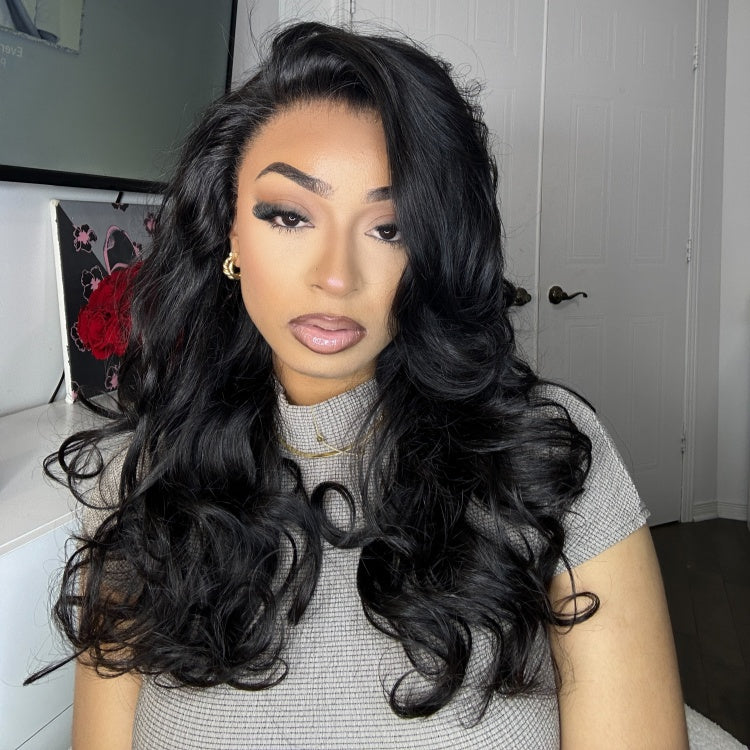 20 Inches=$139.9 | Luvme Hair Pre-plucked&cut 180% Density Glueless 13x4 Frontal Lace Long Wig 100% Human Hair