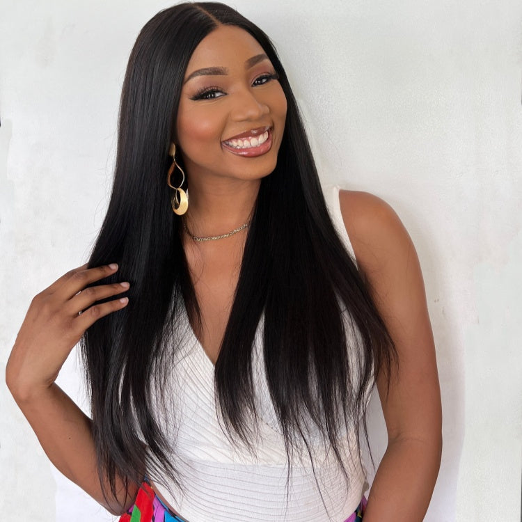 22 Inches=$159.9 | 180% Density Bone Straight  Glueless 5x5 Closure HD Lace Lace Wig